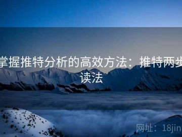 掌握推特分析的高效方法：推特两步读法
