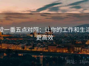 爱一番五点对照：让你的工作和生活更高效