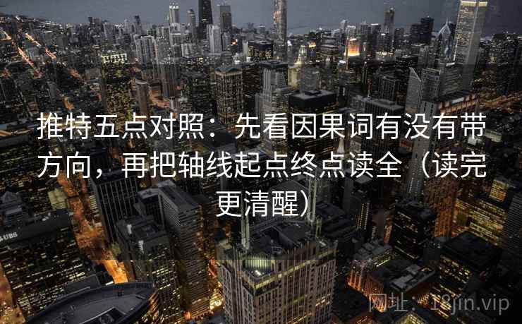 推特五点对照：先看因果词有没有带方向，再把轴线起点终点读全（读完更清醒）