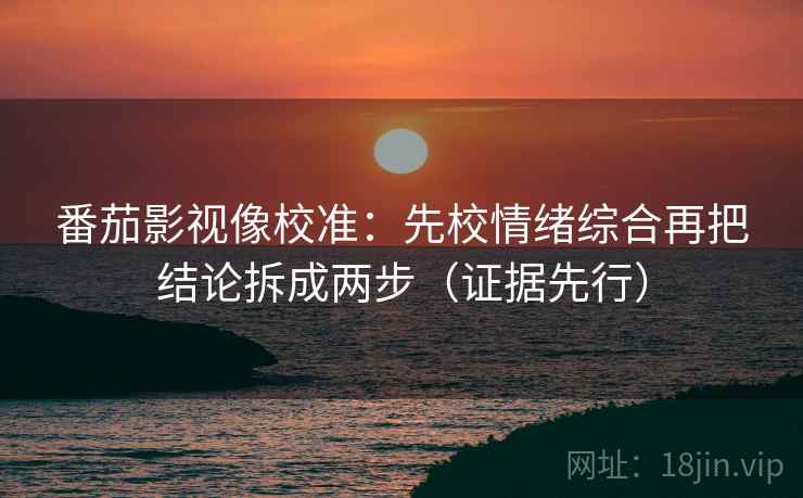 番茄影视像校准:先校情绪综合再把结论拆成两步(证据先行) 番茄影视像校准:先校情绪综合再把结论拆成两步(证据先行)